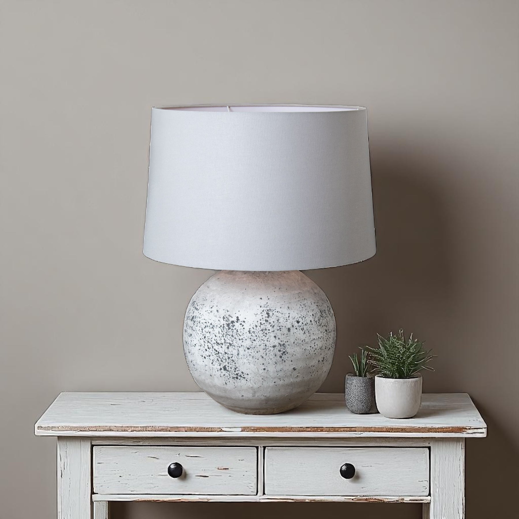 Halden Large Stone Ceramic Table Lamp