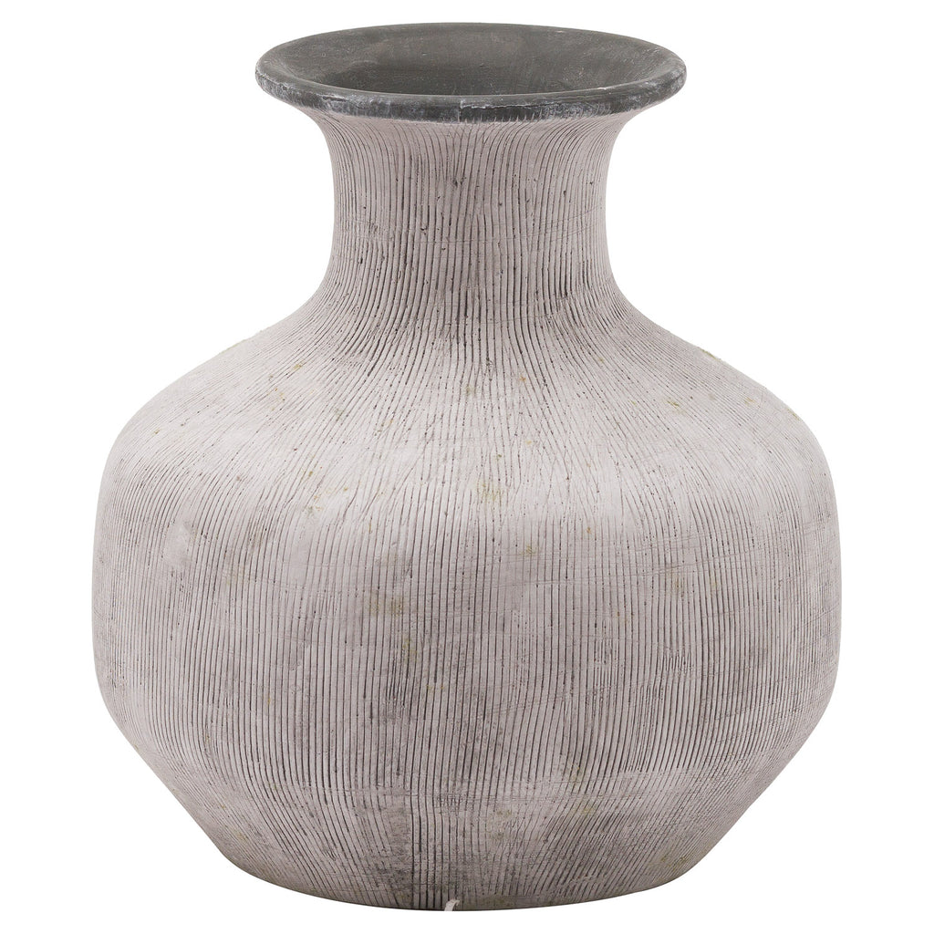 Elowyn Squat Stone Vase