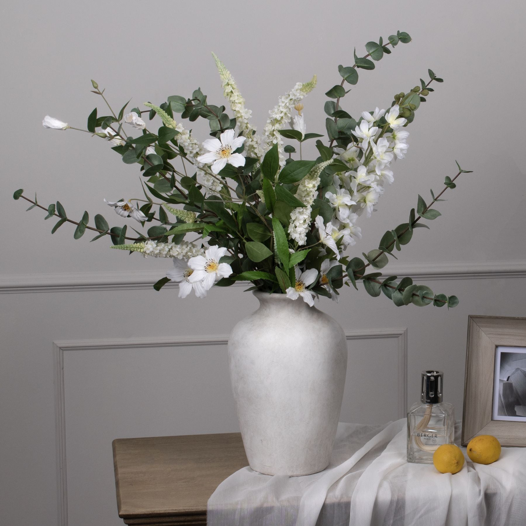 Winslow White Stone Vase