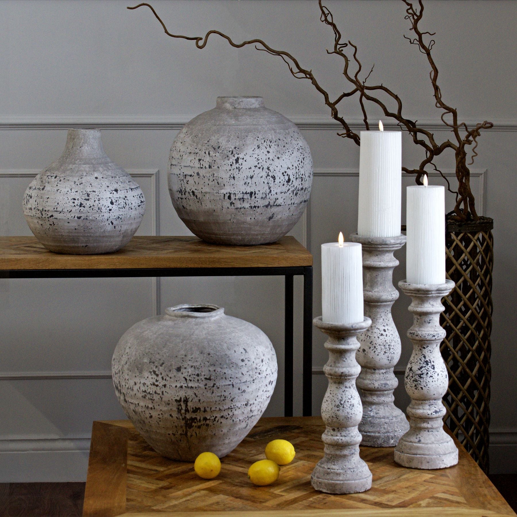 Belmont Stone Ceramic Vase