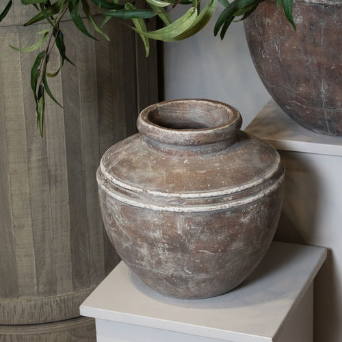 Alma Brown Water Pot Vase