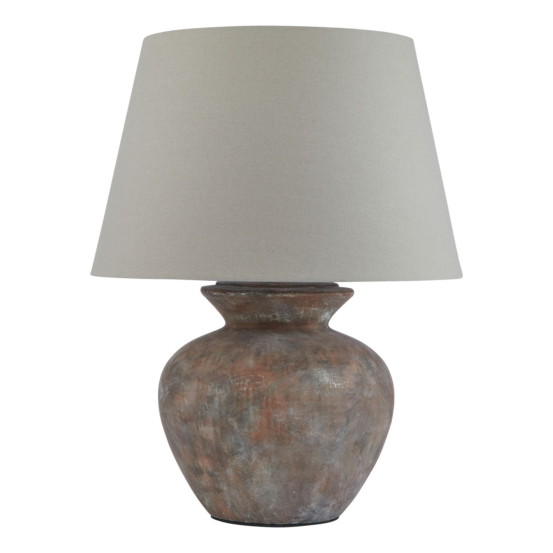 Lulia Rustic Round Ceramic Table Lamp