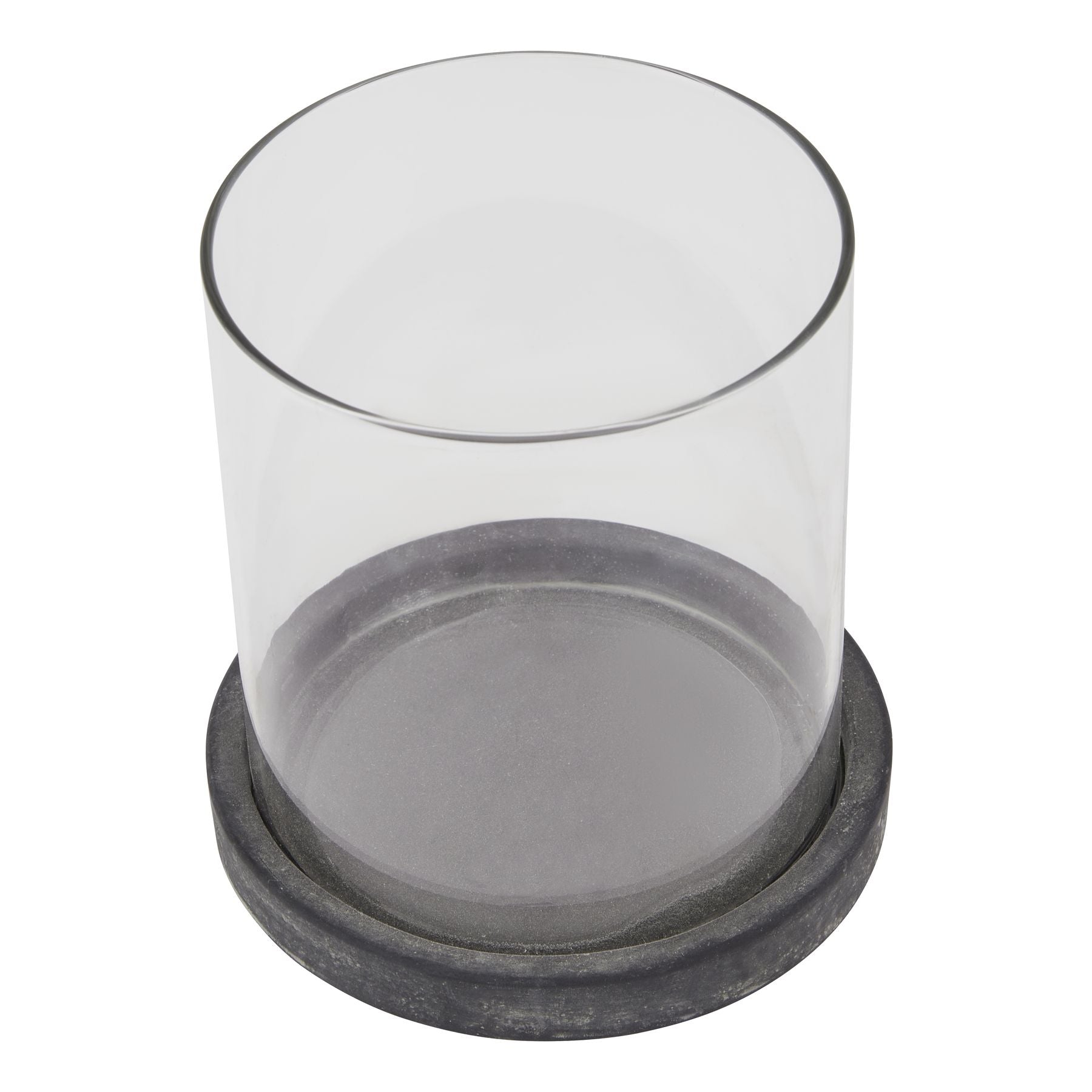 Milana Grey Hurricane Lantern