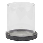 Milana Grey Hurricane Lantern