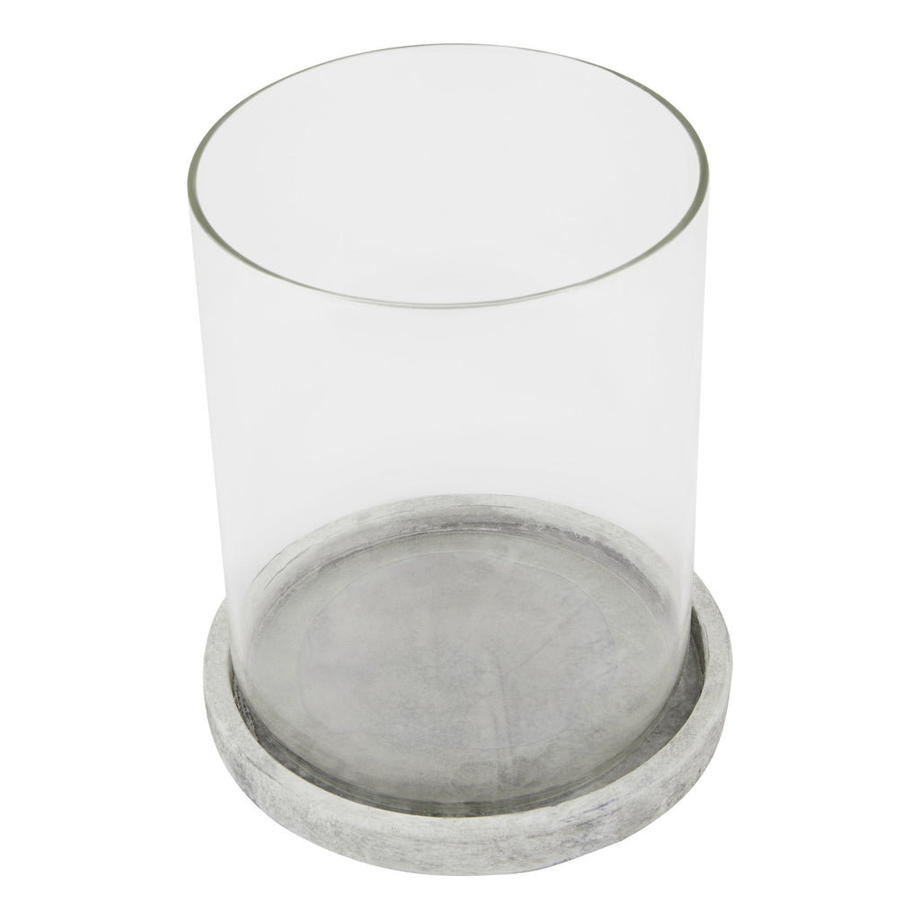 Brisa Stone Large Hurricane Lantern