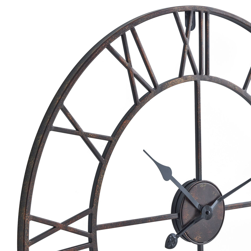 70cm Bronze Skeleton Wall Clock