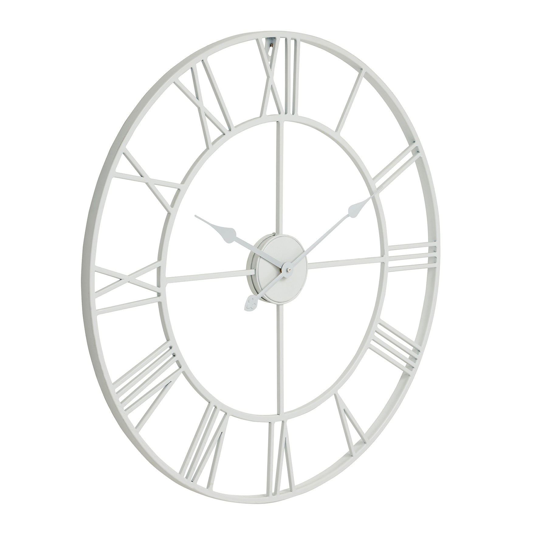 70cm White Skeleton Wall Clock