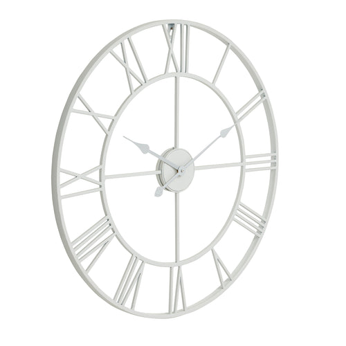 70cm White Skeleton Wall Clock