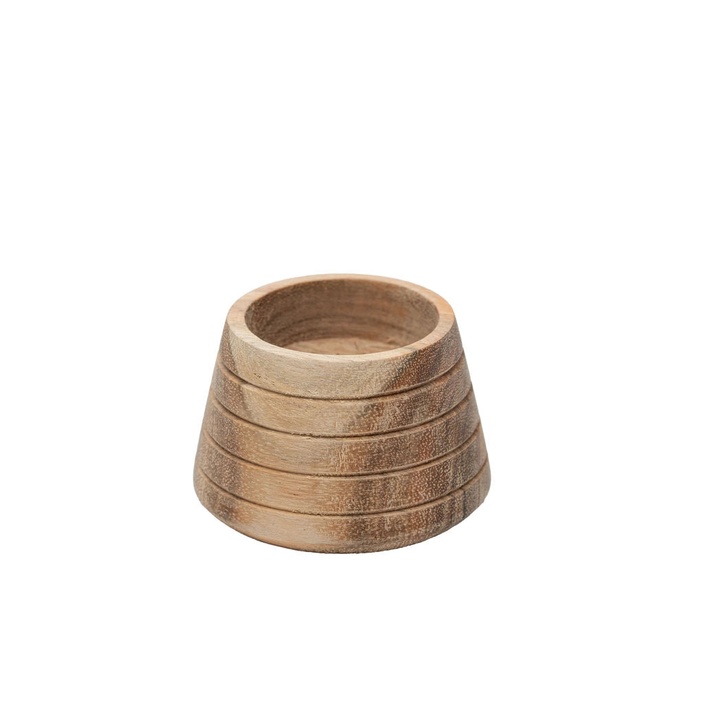 Alder Rustic Wooden Tealight Candle Holder