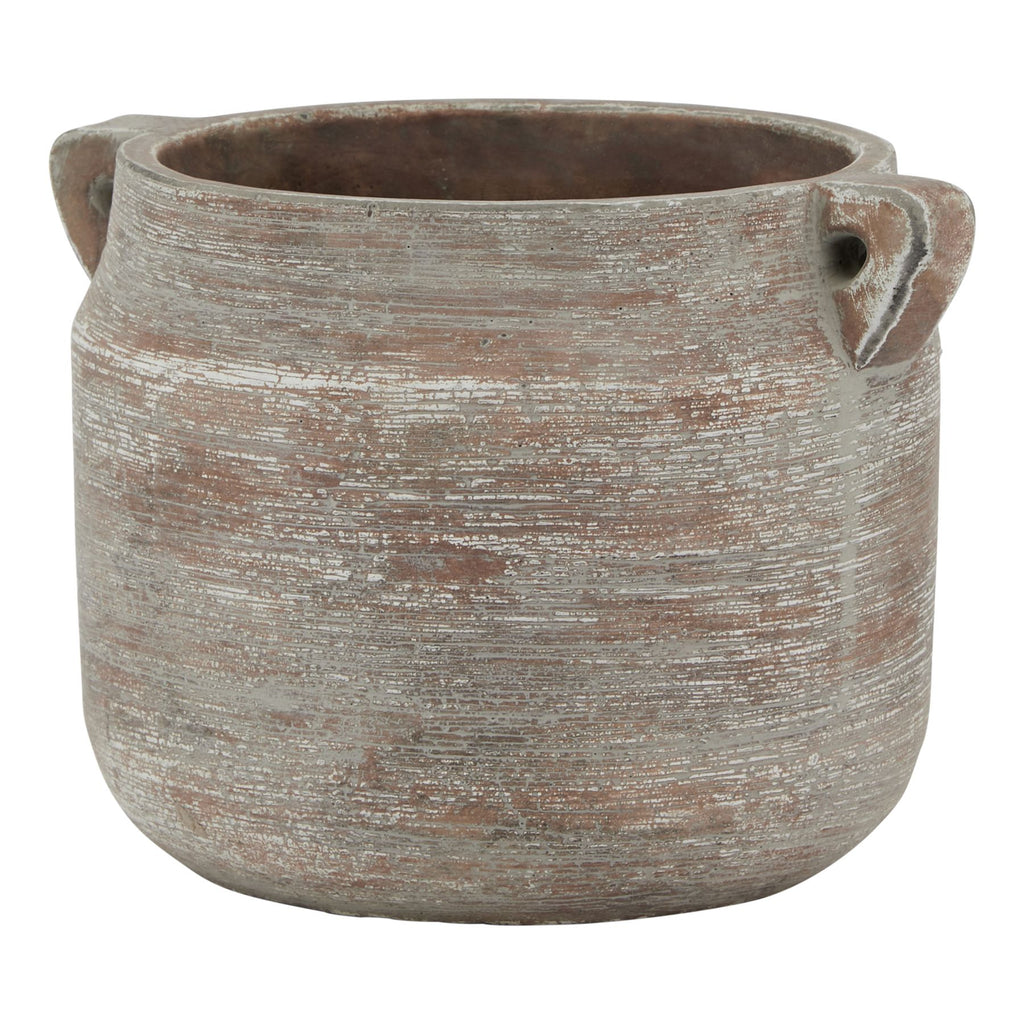 Alma Rustic Brown Ceramic Pot