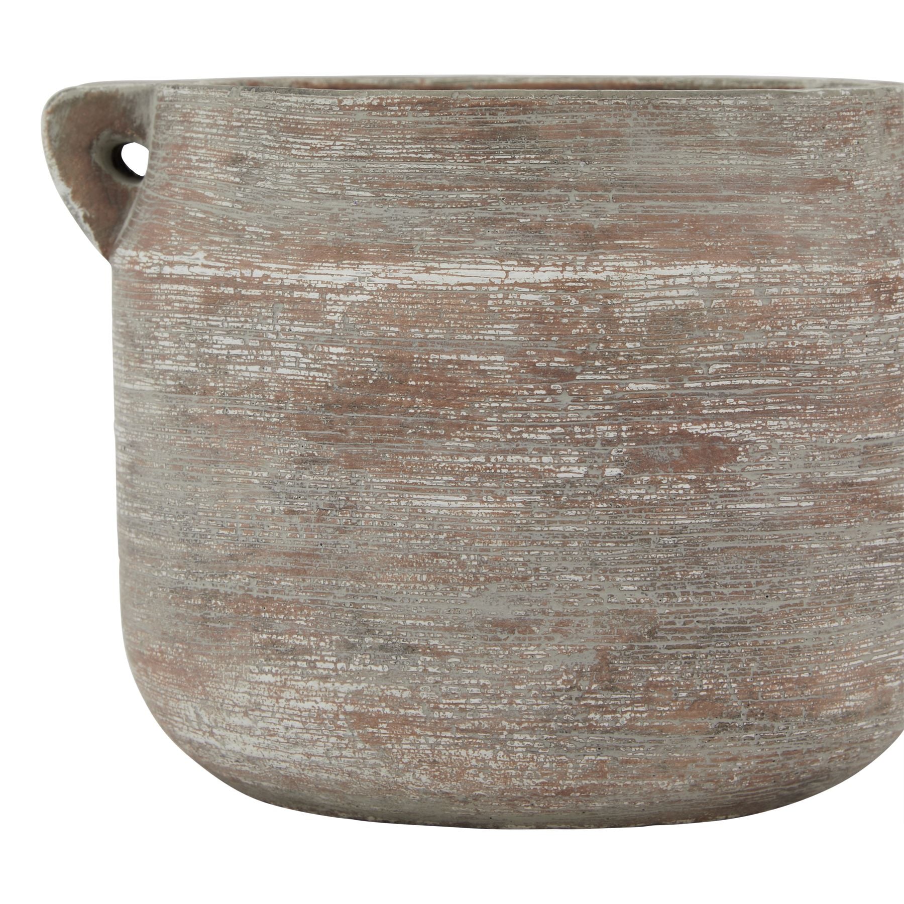 Alma Rustic Brown Ceramic Pot
