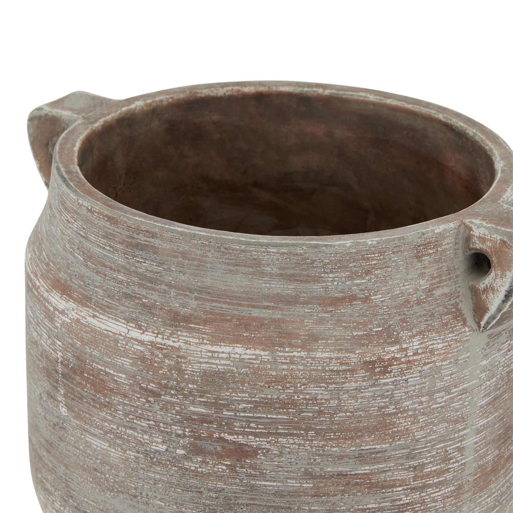 Alma Rustic Brown Ceramic Pot