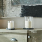 Milana Grey Large Hurricane Lantern