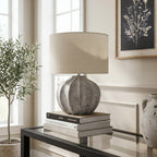 Aurelia Antique White Fluted Table Lamp