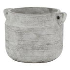 Brisa Rustic Grey Ceramic Pot