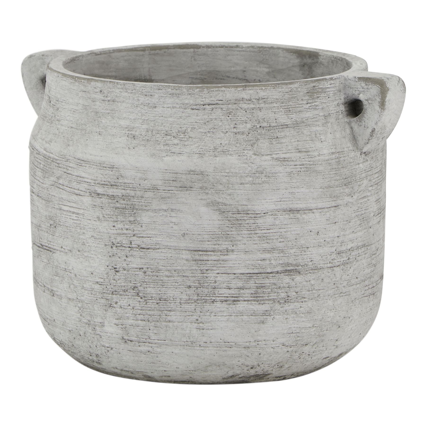 Brisa Rustic Grey Ceramic Pot