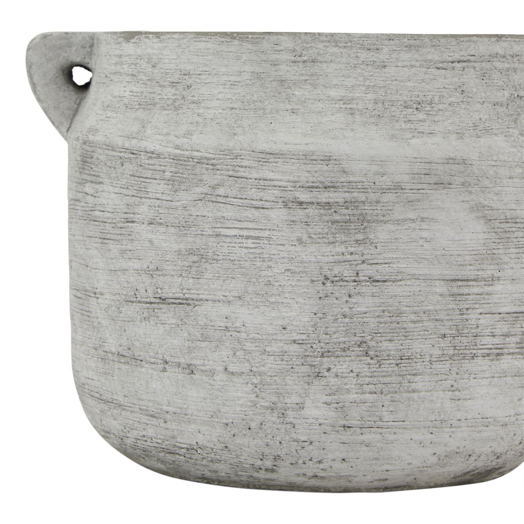 Brisa Rustic Grey Ceramic Pot