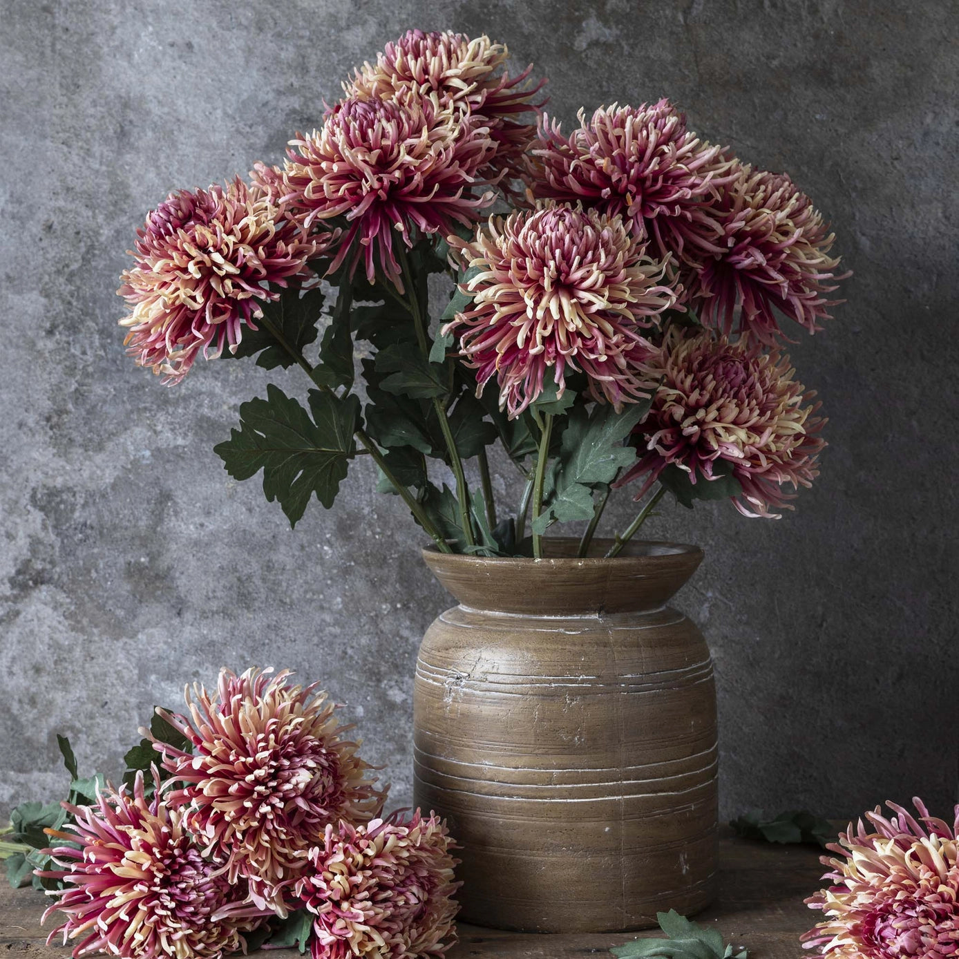 Artificial Chrysanthemum Pink Ombre