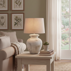 Clarendon Antique White Table Lamp