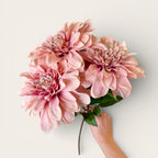 Pink Artificial Dahlia 'Flamingo'