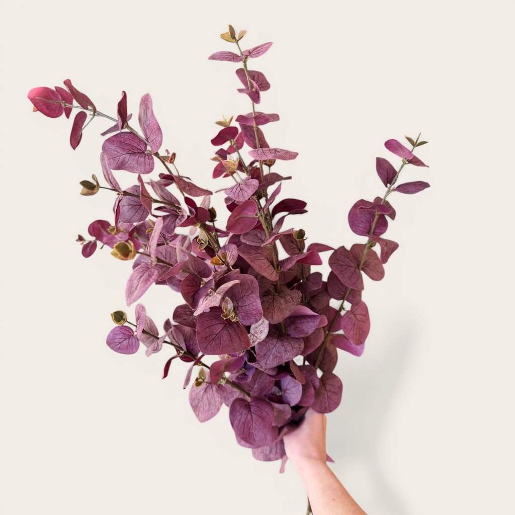 Dark Burgundy Eucalyptus Spray