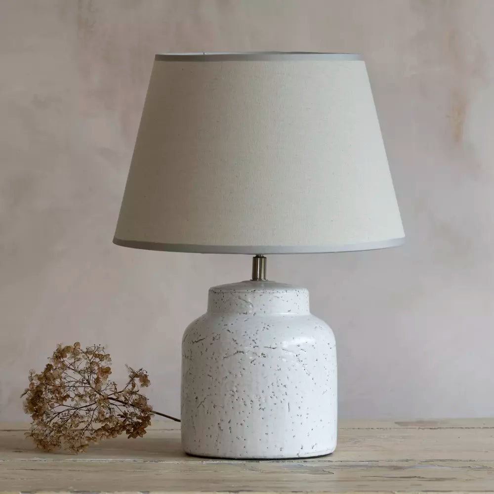 Fenwick White Ceramic Table Lamp