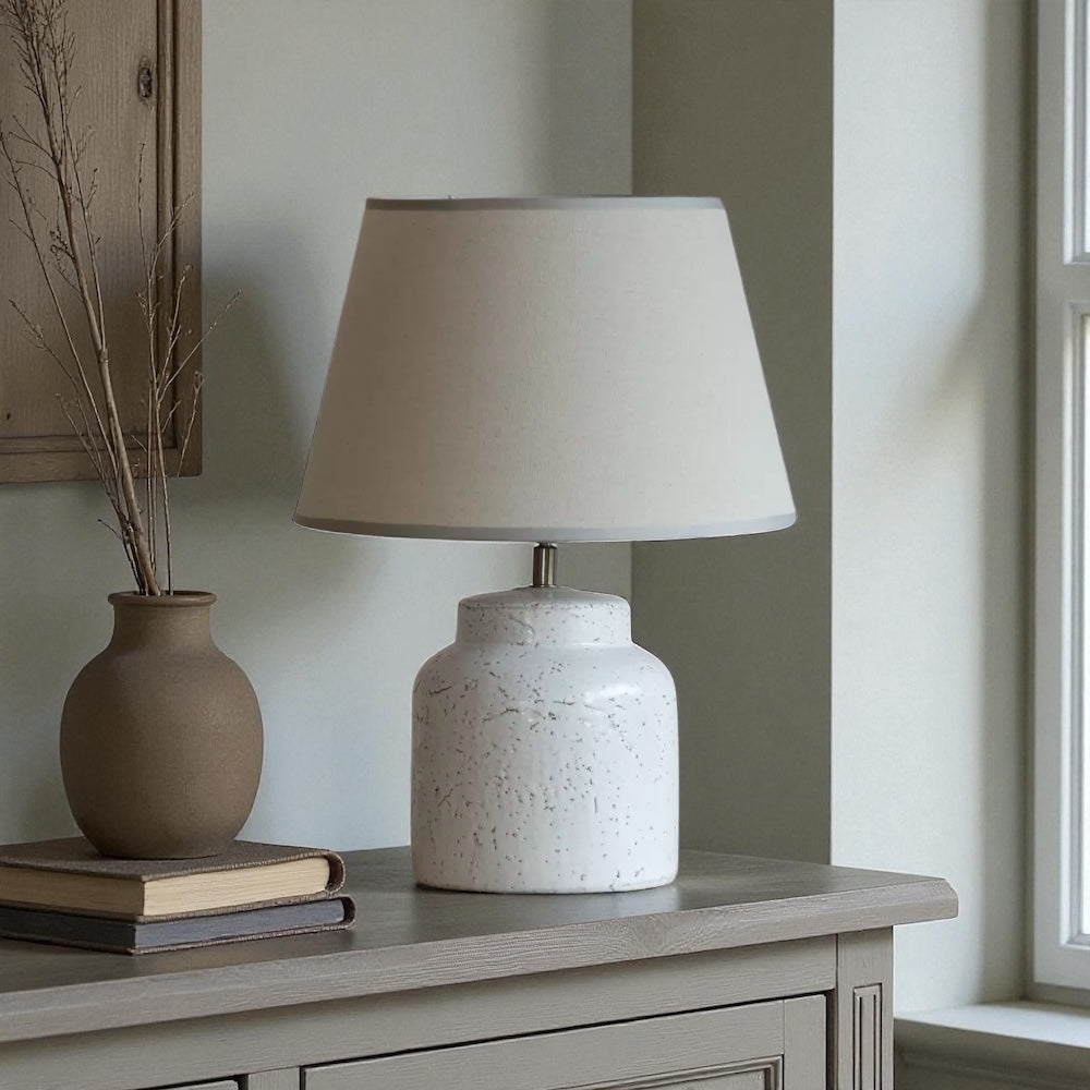 Fenwick White Ceramic Table Lamp