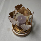 Gingko Leaf Hurricane Lamp