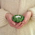 Green Artichoke Ceramic Tealight Candle Holder