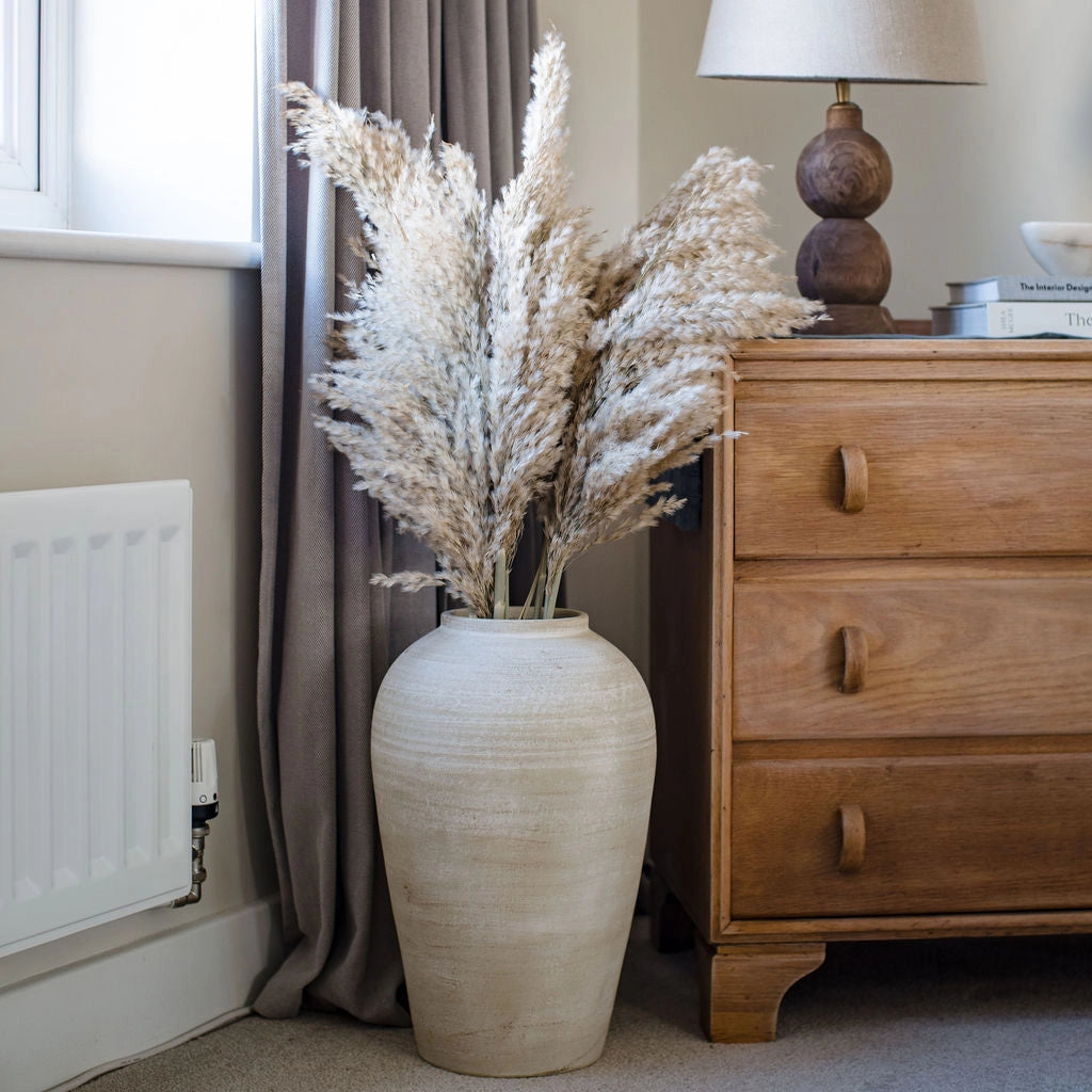 Hadlow White Terracotta Vase