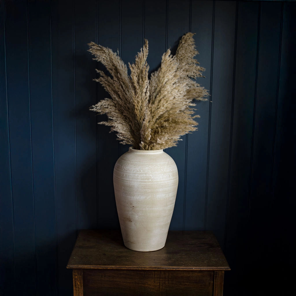 Hadlow White Terracotta Vase