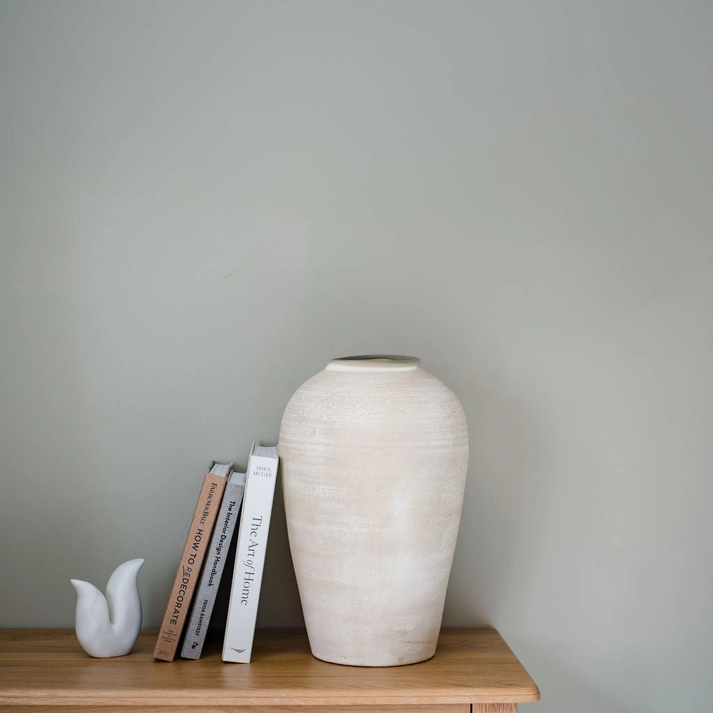 Hadlow White Terracotta Vase