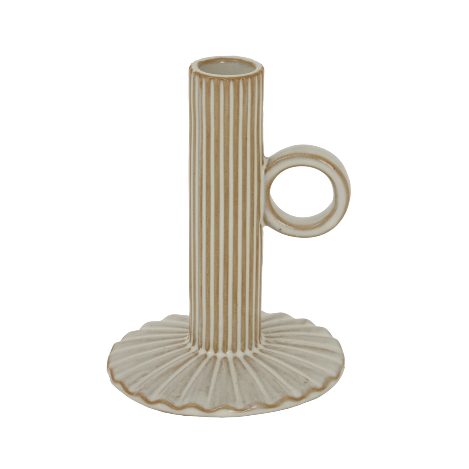 Huxley Ceramic Candle Holder with Handle