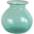 Sora Vase Recycled Glass Teal