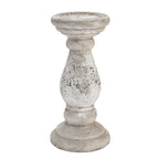 Large Stone Ceramic Column Candle Holder