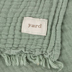 Lark Muslin Cotton Oversized Throw Eucalyptus