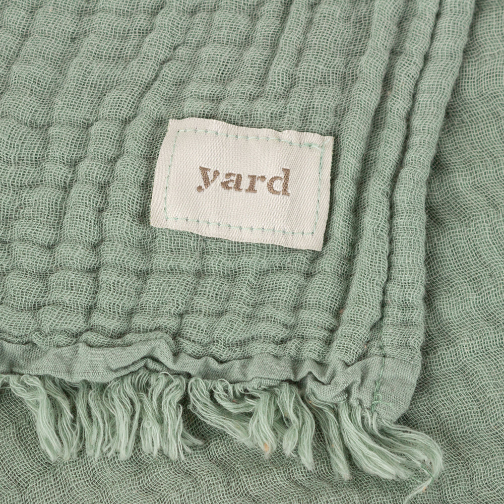 Lark Muslin Cotton Oversized Throw Eucalyptus