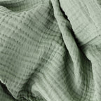 Lark Muslin Cotton Oversized Throw Eucalyptus