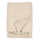 Lark Muslin Cotton Oversized Throw Natural