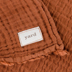 Lark Muslin Cotton Oversized Throw Pecan