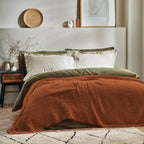 Lark Muslin Cotton Oversized Throw Pecan