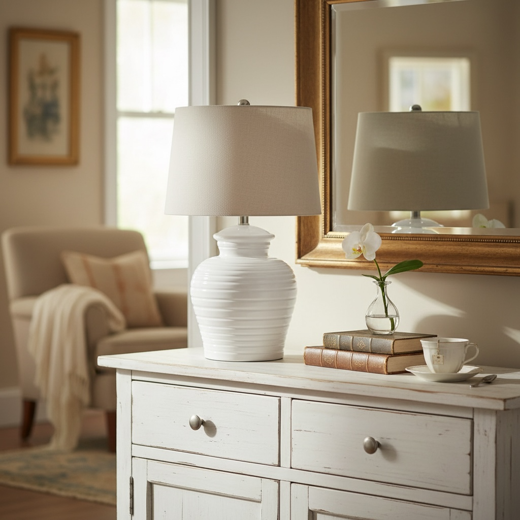 Lorelei Ceramic Pot Table Lamp