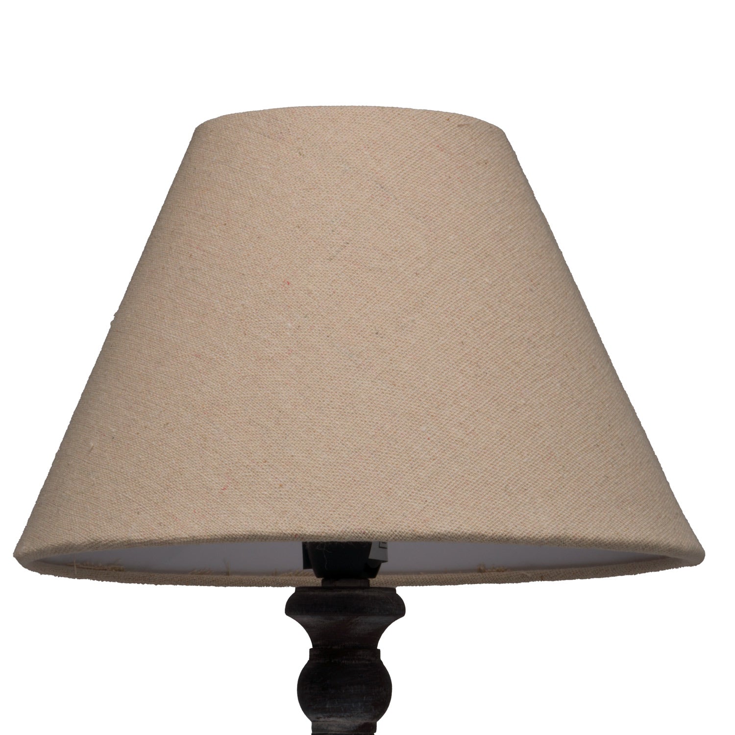 Beige lampshade on a white background