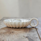 Maddie Fluted Ceramic Candle Holder