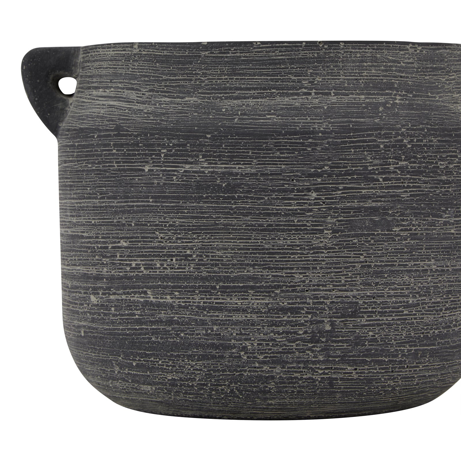 Milana Rustic Dark Grey Ceramic Pot