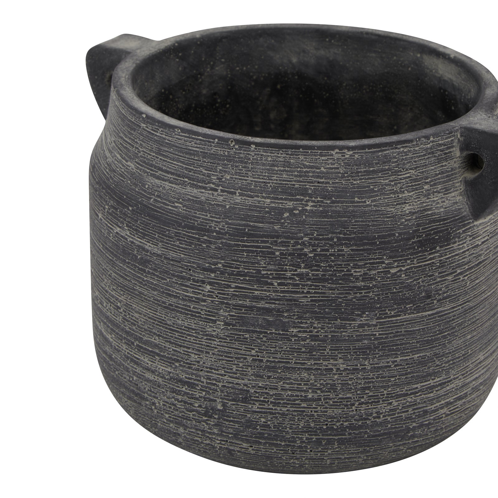 Milana Rustic Dark Grey Ceramic Pot