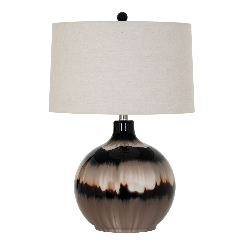 Mocha Glass Table Lamp