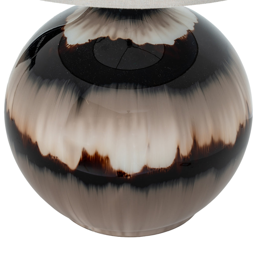 Mocha Glass Table Lamp