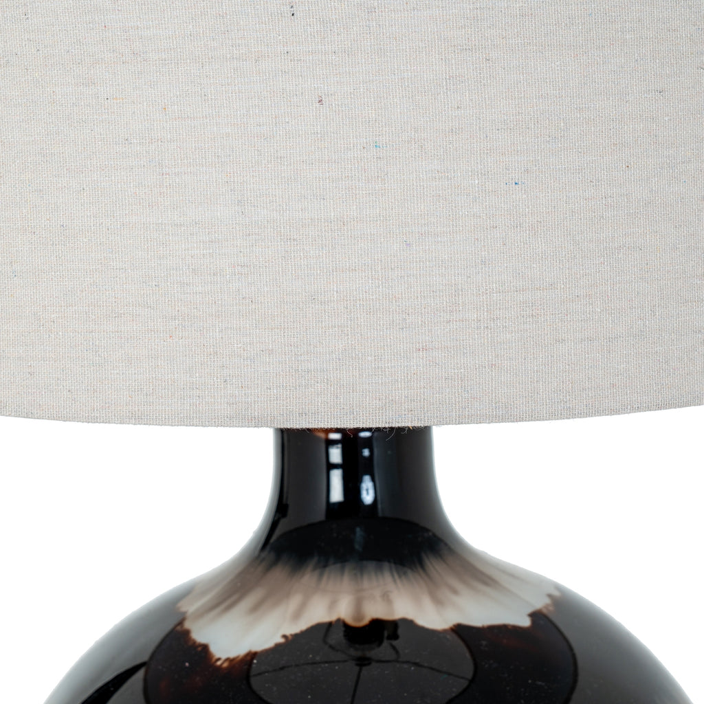 Mocha Glass Table Lamp