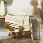 Oat Tufted Wool Throw